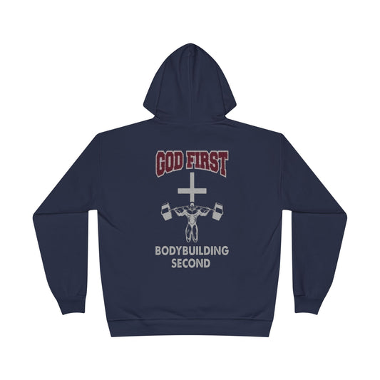 Fitness Hoodie - 'God First, Bodybuilding Second'